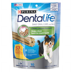 Purina DentaLife Small / Medium Dog Treat 198 g (7 oz) | Snack Dental para Perros