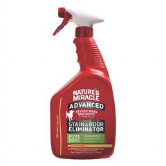 Nature's Miracle Advanced Stain & Odor Remover Dog Sunny Lemon 32 oz | Spray Removedor de Manchas y Olores para Perros Aroma Limón