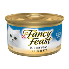Purina Fancy Feast Turkey Feast 85 g (3 oz) | Alimento Húmedo para Gatos con Pavo