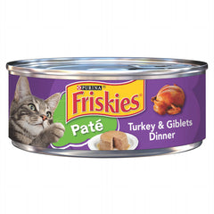 Purina Friskies Turkey Dinner 156 g (5.5 oz) | Alimento Húmedo para Gatos con Pavo