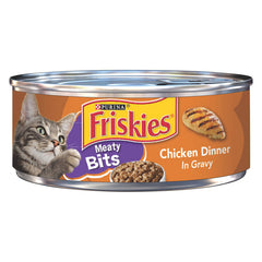 Purina Friskies Chicken Dinner Gravy 156 g (5.5 oz) | Alimento Húmedo para Gatos con Pollo en Salsa