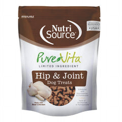 Pure Vita Hip & Joint Dog Treat 6 oz (170 g) | Snack para Perros Soporte de Cadera y Articulaciones