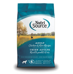 NutriSource Adult Chicken & Rice 26 lb (11.79 kg) | Alimento para Perros Adultos Pollo y Arroz