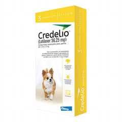 Credelio Tabletas 56.25 mg (1.3-2.5 kg / 2.9-5.5 lb) | Antipulgas para Perros