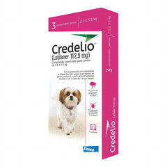 Credelio Tabletas 112.5 mg (2.5-5.5 kg / 5.5-12 lb) | Antipulgas para Perros