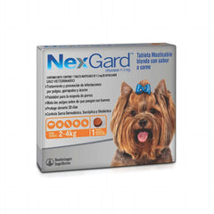 Nexgard S (2-4 kg / 4.4-8.8 lb) | Antipulgas y Garrapatas para Perros