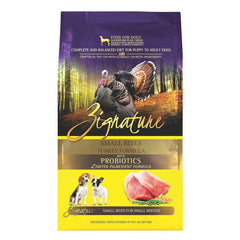 Zignature Turkey Small Bites 1.8 kg (4 lb) | Alimento para Perros Sabor Pavo Croqueta Pequeña