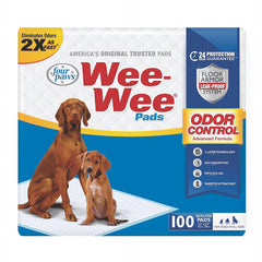 Wee Wee Odor Control Pads 22" x 23" Large 100 u. | Pads de Entrenamiento Control de Olor para Perros Tamaño Grande