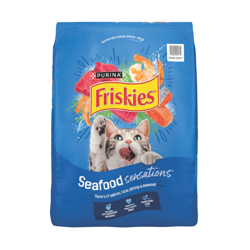 Purina Friskies Seafood Sensations 1.4 kg (3.15 lb) | Alimento Seco para Gatos Sabor Mariscos