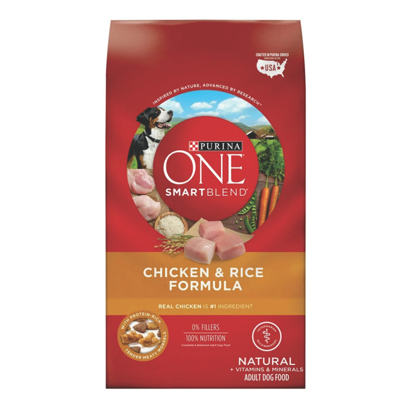 Purina ONE Chicken & Rice 1.8 kg (4 lb) | Alimento Seco para Perros Adultos con Pollo y Arroz