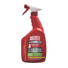 Nature's Miracle Advanced Stain & Odor Remover Cat Sunny Lemon 32 oz | Spray Removedor de Manchas y Olores para Gatos Aroma Limón