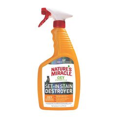 Nature's Miracle Set-In Stain Destroyer Cat Orange 24 oz | Spray Removedor de Manchas y Olores para Gatos Naranja