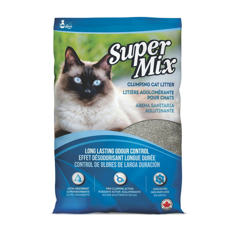 Cat Love Super Mix Sin Fragancia 6.61 lb (3 kg) | Arena para Gatos