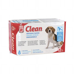 Dogit Pamper Perro Medium 12 u. | Pañales para Perros Talla Mediana
