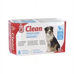 Dogit Pamper Perro Large 12 u. | Pañales para Perros Talla Grande