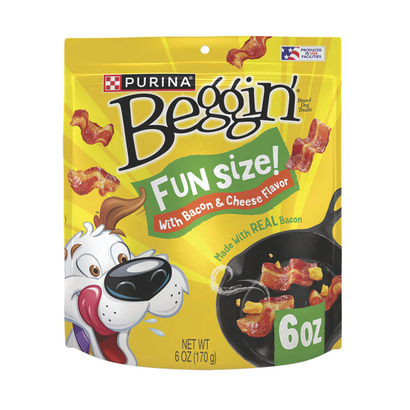 Purina Beggin Fun Size Bacon & Cheese 170 g (6 oz) | Snack para Perros