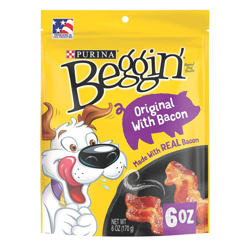 Purina Beggin' Strips Bacon 170 g (6 oz) | Snack para Perros Sabor Tocino