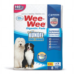 Wee Wee Pads 27.5" x 44" Gigantic  8 u. | Pads de Entrenamiento para Perros Tamaño Gigante