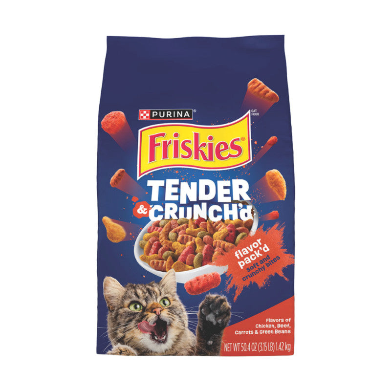 Purina Friskies Tender & Crunchy Grillers 1.4 kg (3.15 lb) | Alimento Seco para Gatos Sabor Parrilla