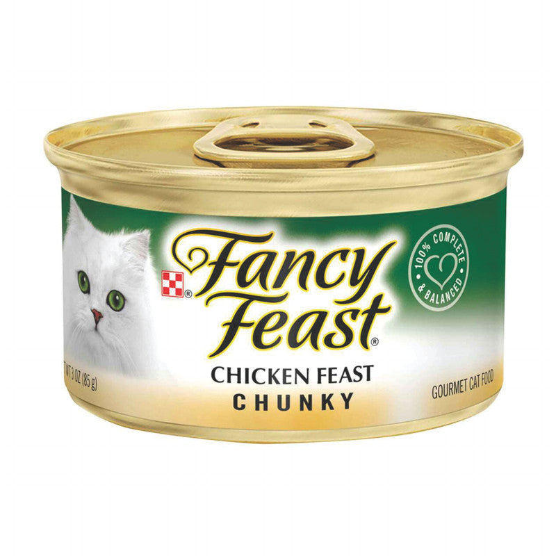 Purina Fancy Feast Chicken Feast 85 g (3 oz) | Alimento Húmedo para Gatos con Pollo