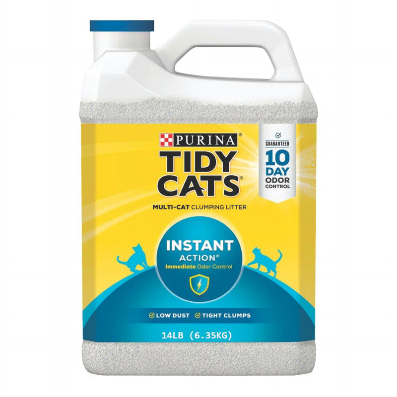 Purina Tidy Cats Instant Action Multi-Cat  Arena 6.4 kg (14 lb) | Arena Sanitaria Aglomerante para Gatos