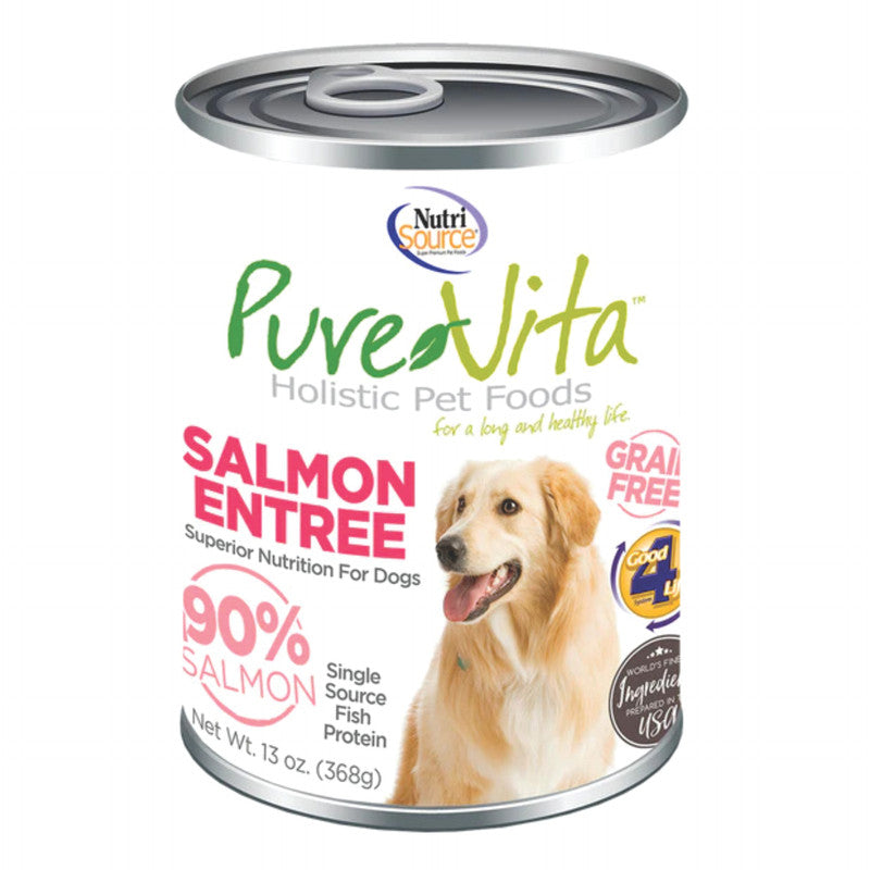 Pure Vita Grain Free Salmon 13 oz (369 g) | Alimento Húmedo para Perros Sabor Salmón