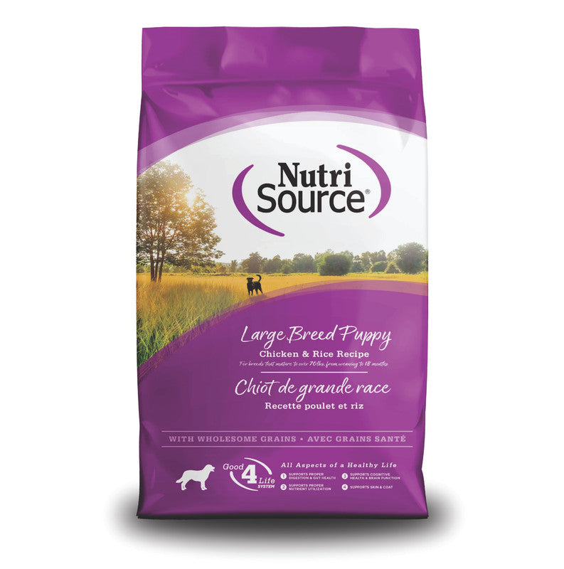 NutriSource Large Breed Puppy Chicken 4 lb (1.81 kg) | Alimento para Cachorros Razas Grandes Pollo