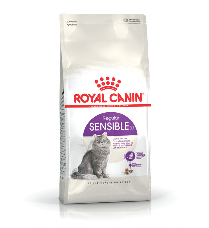 Royal Canin Sensible Cat 2 kg (4.4 lb) | Alimento para Gatos con Digestión Sensible