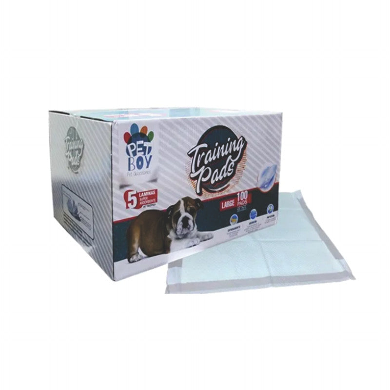Pet Boy Training Pads 22" x 23" Large 100 u. | Pads de Entrenamiento para Perros  Tamaño Grande