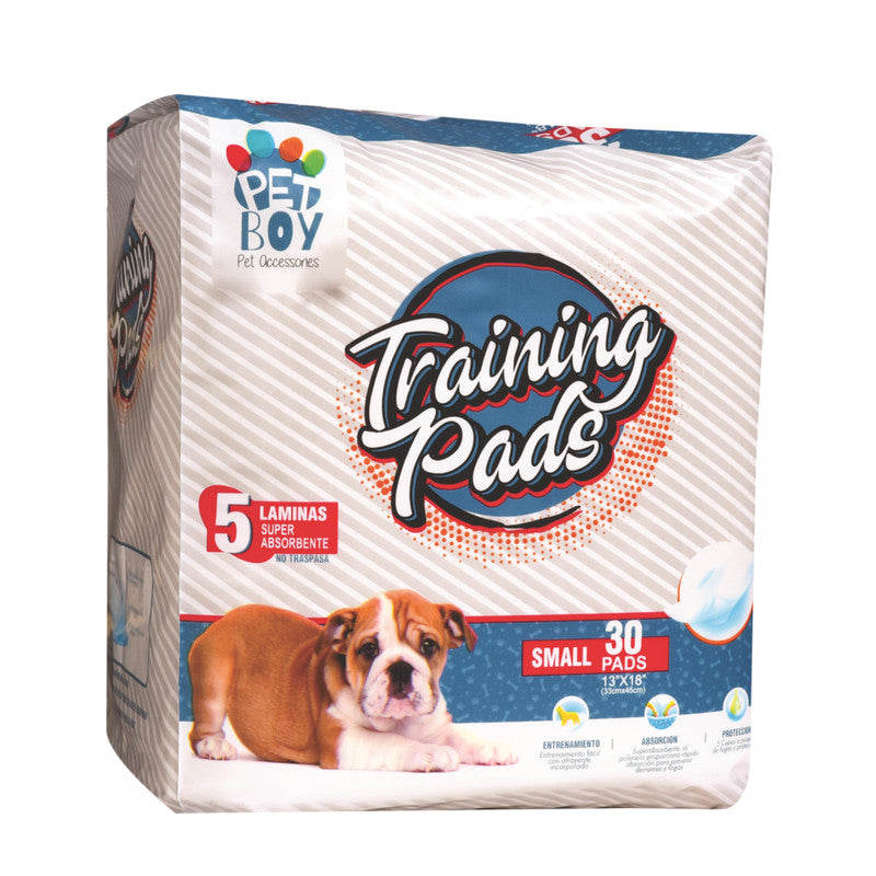 Pet Boy Training Pads 13" x 18" Small 30 u. | Pads de Entrenamiento para Perros Tamaño Pequeño