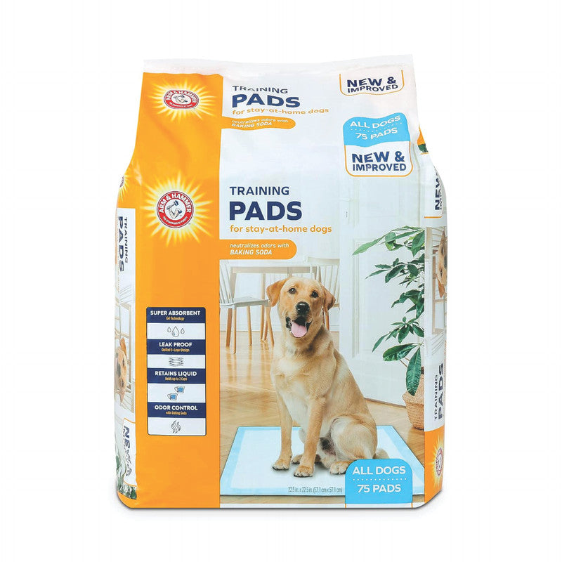 Arm & Hammer Stay-at-Home Dog Pads 22.5" x 22.5" 75 u. | Pads de Entrenamiento para Perros