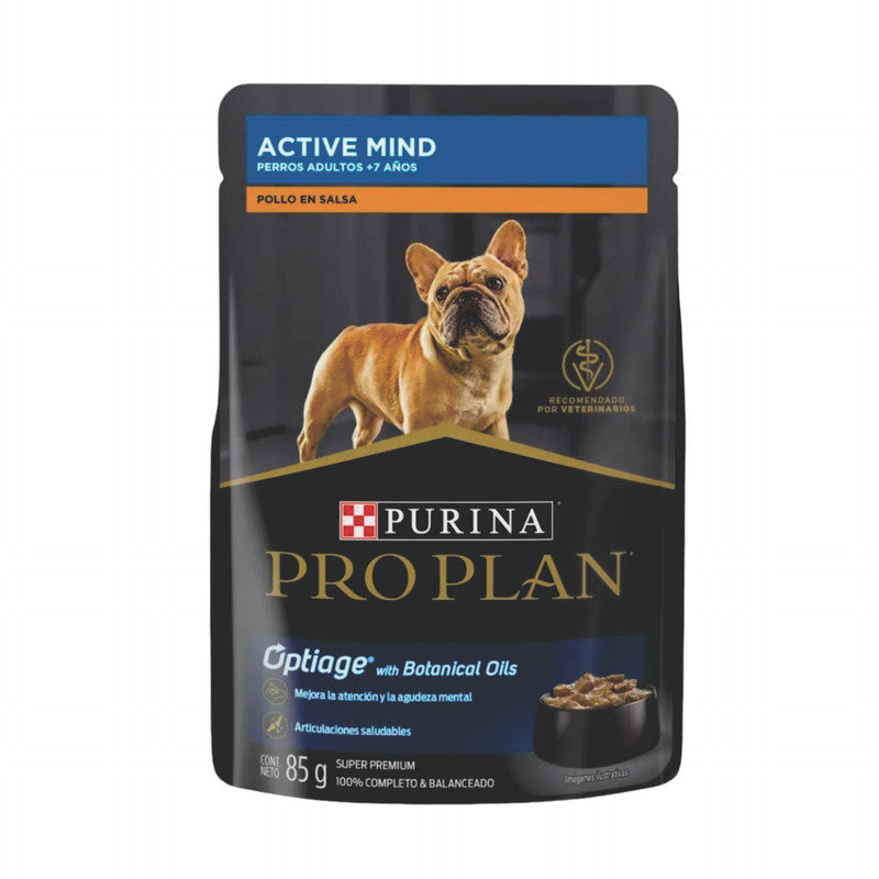 Purina Pro Plan Optiage Active Mind +7 85 g | Alimento Húmedo para Perros Adultos con Soporte Cognitivo