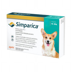 Simparica 40 mg 1 Tableta (10-20 kg / 22-44 lb) | Antipulgas y Garrapatas para Perros