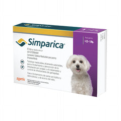 Simparica 10 mg 1 Tableta (2.5-5 kg / 5.5-11 lb) | Antipulgas y Garrapatas para Perros
