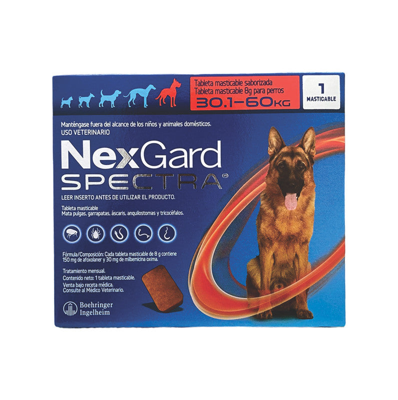 Nexgard Spectra XL (30.1-60 kg / 66-132 lb) | Antiparasitario para Perros