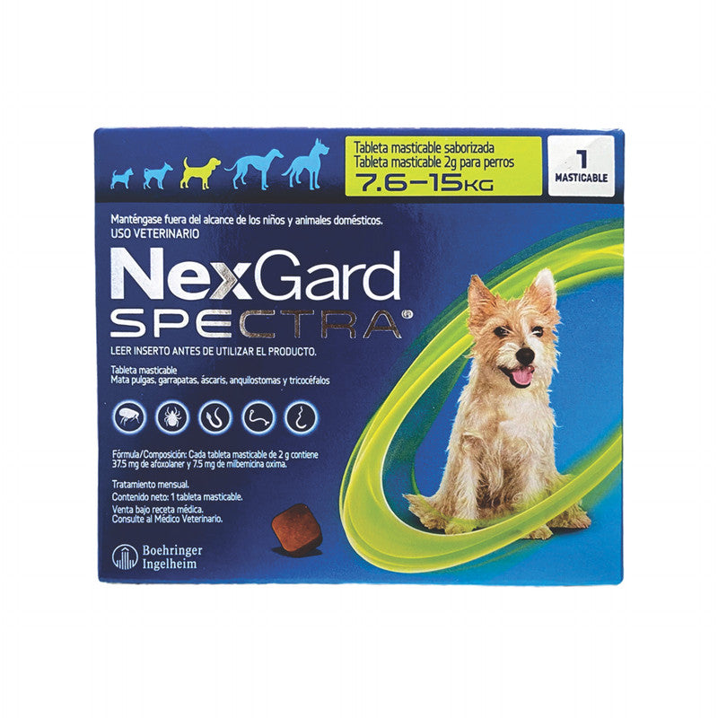 Nexgard Spectra M (7.6-15 kg / 17-33 lb) | Antiparasitario para Perros