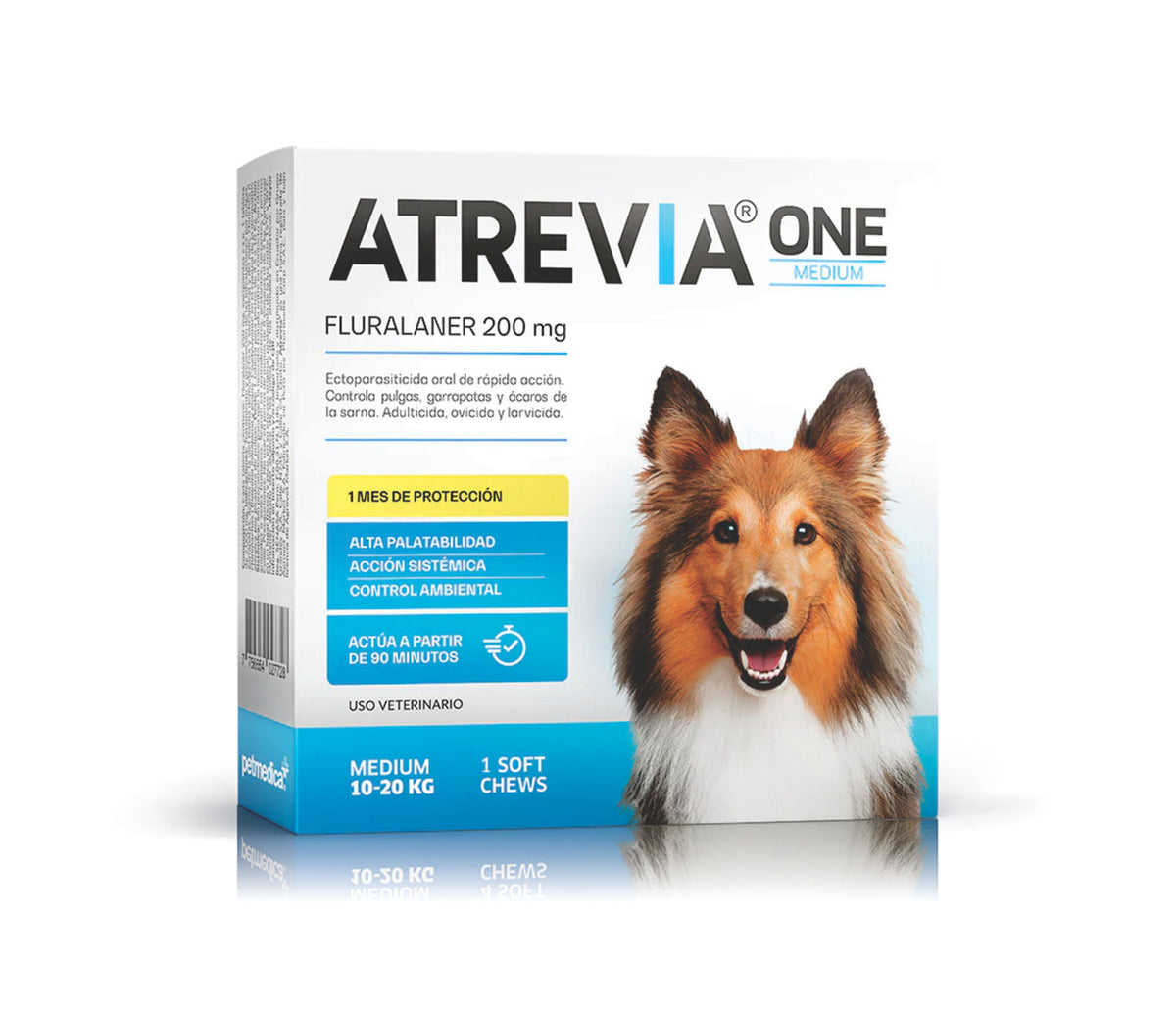 Atrevia One Medium 200 mg (10-20 kg / 22-44 lb) | Antiparasitario para Perros