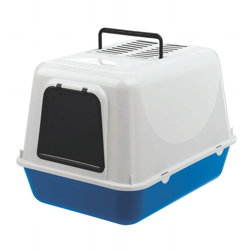 Ferplast Toilet Clear Cat 20 Blue 21" x 16" x 15" | Arenera Sanitaria para Gatos