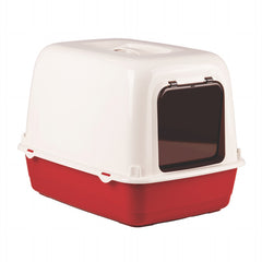 Ferplast Toilet Clear Cat 10 Red 19" x 14" x 14" | Baño para Gatos