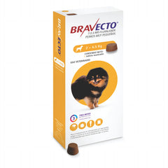 Bravecto 112.5 mg 1 Tableta (2-4.5 kg / 4.4-10 lb) | Antipulgas y Garrapatas para Perros