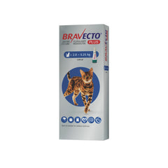 Bravecto Plus Gatos 250 mg (2.8-6.25 kg / 6.1-13.7 lb) | Antiparasitario para Gatos
