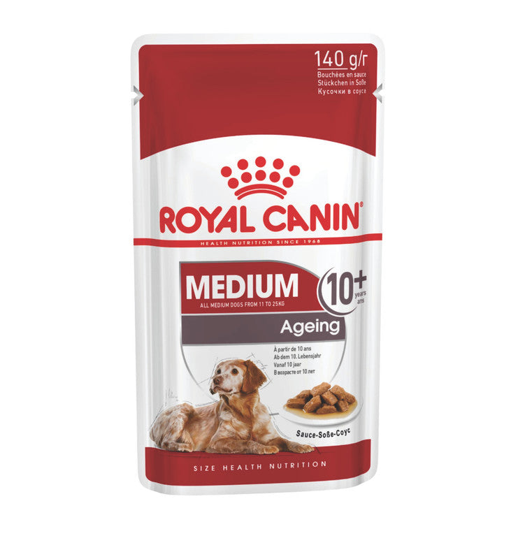 Royal Canin Medium Ageing Wet Food 140 g (4.9 oz) | Alimento Húmedo para Perros Senior de Razas Medianas