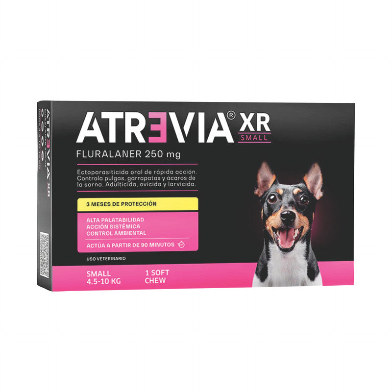 Atrevia XR Small 250 mg (4.5-10 kg / 9.9-22 lb) 1 Tab. | Antiparasitario para Perros