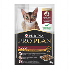Purina Pro Plan Cat Adult Chicken 85 g (3 oz) | Alimento Húmedo para Gatos Adultos Pollo